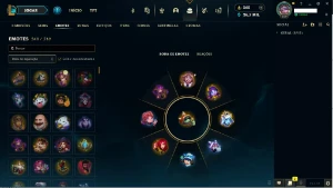 Conta de lol lvl 558 com todos os campeões (212 skins) - League of Legends