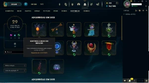 Conta de lol lvl 558 com todos os campeões (212 skins) - League of Legends