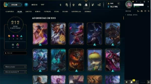 Conta de lol lvl 558 com todos os campeões (212 skins) - League of Legends