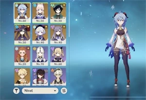 Ar42. Ganyu + amos, Venti, Kokomi, Mona, Qiqi, Keqing. - Genshin Impact