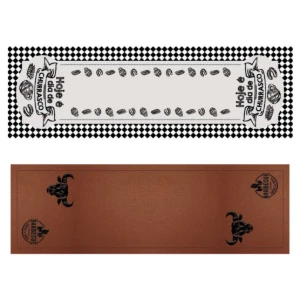 Caminho de Mesa Estampa Churrasco - Artesanato e Personalizados