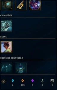 Conta de League of Legends LOL