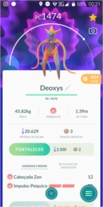 VENDO DEOXYS LENDÁRIO POKEMON GO - Pokémon