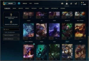 Conta bronze 3 barata com 1 skin e 25 champs - League of Legends LOL