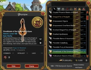 Conta Endgame -  Todos Hards Farms E Com Heromart - Adventure Quest World AQW