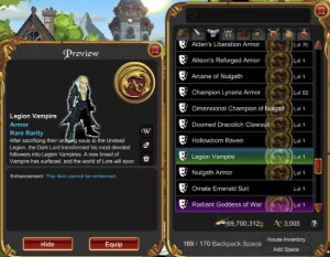 Conta Endgame -  Todos Hards Farms E Com Heromart - Adventure Quest World AQW