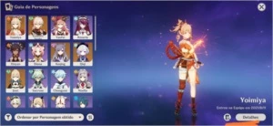 AR 45 Kazuha C2 , Yoimiya, Keqing e Qiqi - Genshin Impact