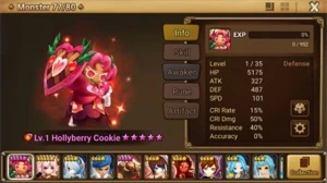 Reroll Summoners War lvl10 com Jeogun + Hollyberry