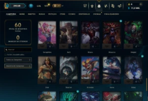 Diamante 3 com 70 Champs e 9 Skins - League of Legends LOL