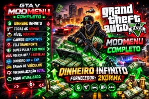 ModMenu GTA V - Dinheiro infinito COMPLETO