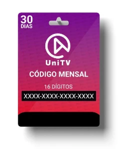 Unitv 30 dias CODIGO - Gift Card - Gift Cards