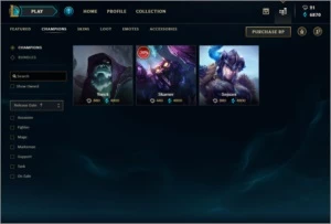 Conta League of Legends - 3 campeões para FULL!!! LOL