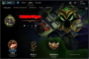 Conta lol bronze com 36 champs e 10 skins barata e com email - League of Legends
