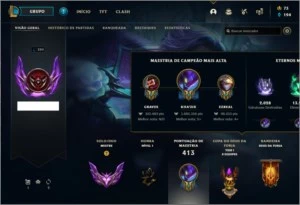 Conta de League of Legends de 2013 - ELO MESTRE LOL
