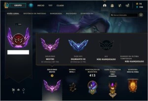 Conta de League of Legends de 2013 - ELO MESTRE LOL