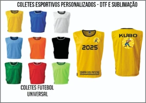 Coletes Esportivos De Todas As Cores - Artesanato e Personalizados