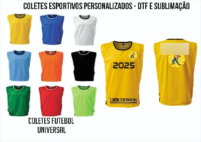 Coletes Esportivos De Todas As Cores - Artesanato e Personalizados
