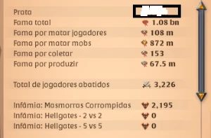 Conta com 4 Armas no 120  (+50M) - Albion Online