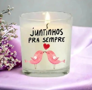 Vela Perfumada Personalizada Dia dos Namorados