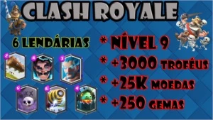 Conta Clash Royale c/ e-mail próprio