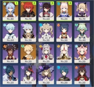 Genshin Impact> AR 42 Ganyu, Kokomi, Diluc, lança de jade!