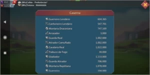 Conta IGG Lords MOBILE com 384m de poder