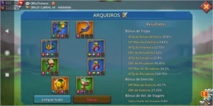 Conta IGG Lords MOBILE com 384m de poder