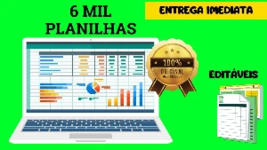 Pack de +6000 MIL Planilhas Editáveis + ENTREGA AUTOMATICA - Outros