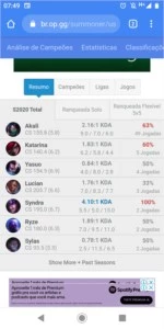Conta de lol diamante 1 - League of Legends