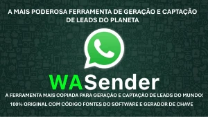 WaSender + Gerador de Licenças V. 3.5 | Original e Completo - Outros