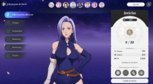 Conta The Seven Deadly Sins com JERICHO* SSR 5* (Iniciante R
