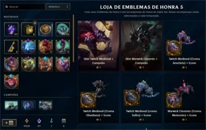 Conta Platina 4 com 149 skins - League of Legends LOL