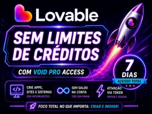 Lovable - Use sem Limite de Créditos | Acesso 7 dias