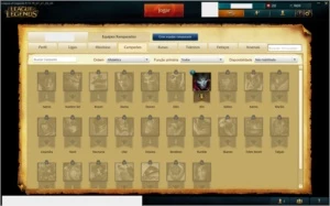 Conta (Platina V) 49Skins, 104Personagens, 58 Ícones Obtidos - League of Legends LOL