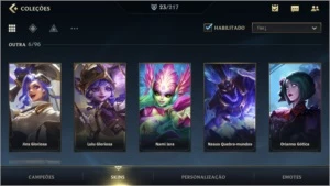 MAIN SUPORTE: DIAMANTE IV + 23 SKINS + 43 CAMPEÕES - League of Legends: Wild Rift LOL WR