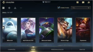 MAIN SUPORTE: DIAMANTE IV + 23 SKINS + 43 CAMPEÕES - League of Legends: Wild Rift LOL WR
