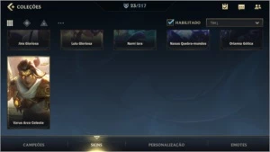 MAIN SUPORTE: DIAMANTE IV + 23 SKINS + 43 CAMPEÕES - League of Legends: Wild Rift LOL WR