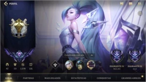 MAIN SUPORTE: DIAMANTE IV + 23 SKINS + 43 CAMPEÕES - League of Legends: Wild Rift LOL WR