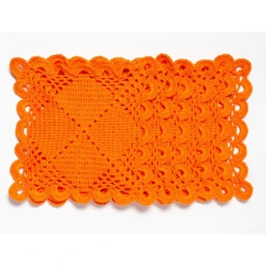 Toalhinha em crochê Orange - Artesanato e Personalizados