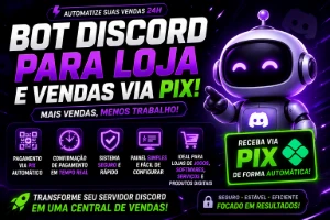 🤖 Bot Discord Para Loja E Vendas Via Pix 🚀