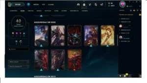 Conta LEAGUE OF LEGENDS - TIER MESTRE SEASON 2021 - UNRANKED LOL