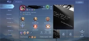 CONTA MOBILE LEGENDS 95 HERÓIS, 195 SKIN