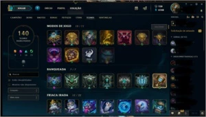 vendo conta diamante 5, borda diamante, todos os champs. - League of Legends LOL