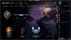 vendo conta diamante 5, borda diamante, todos os champs. - League of Legends LOL