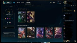 vendo conta diamante 5, borda diamante, todos os champs. - League of Legends LOL