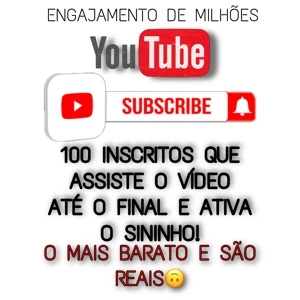 YOUTUBE INSCRITOS ASSISTE O VÍDEO ATÉ O FINAL E SE INSCREVE - Redes Sociais
