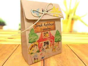 Sacolinha Kraft Fazendinha Personalizada P ou G