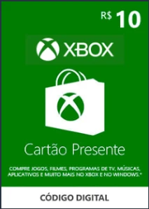 Xbox - Cartão Presente Digital 10 Reais - Gift Cards