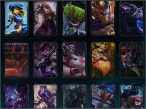 CONTA LOL 87 SKINS 9 LENDARIAS E DIVERSOS CHAMPS. - League of Legends