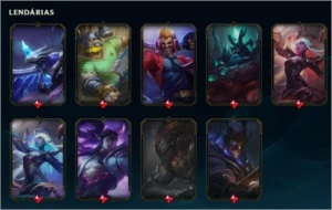 CONTA LOL 87 SKINS 9 LENDARIAS E DIVERSOS CHAMPS. - League of Legends